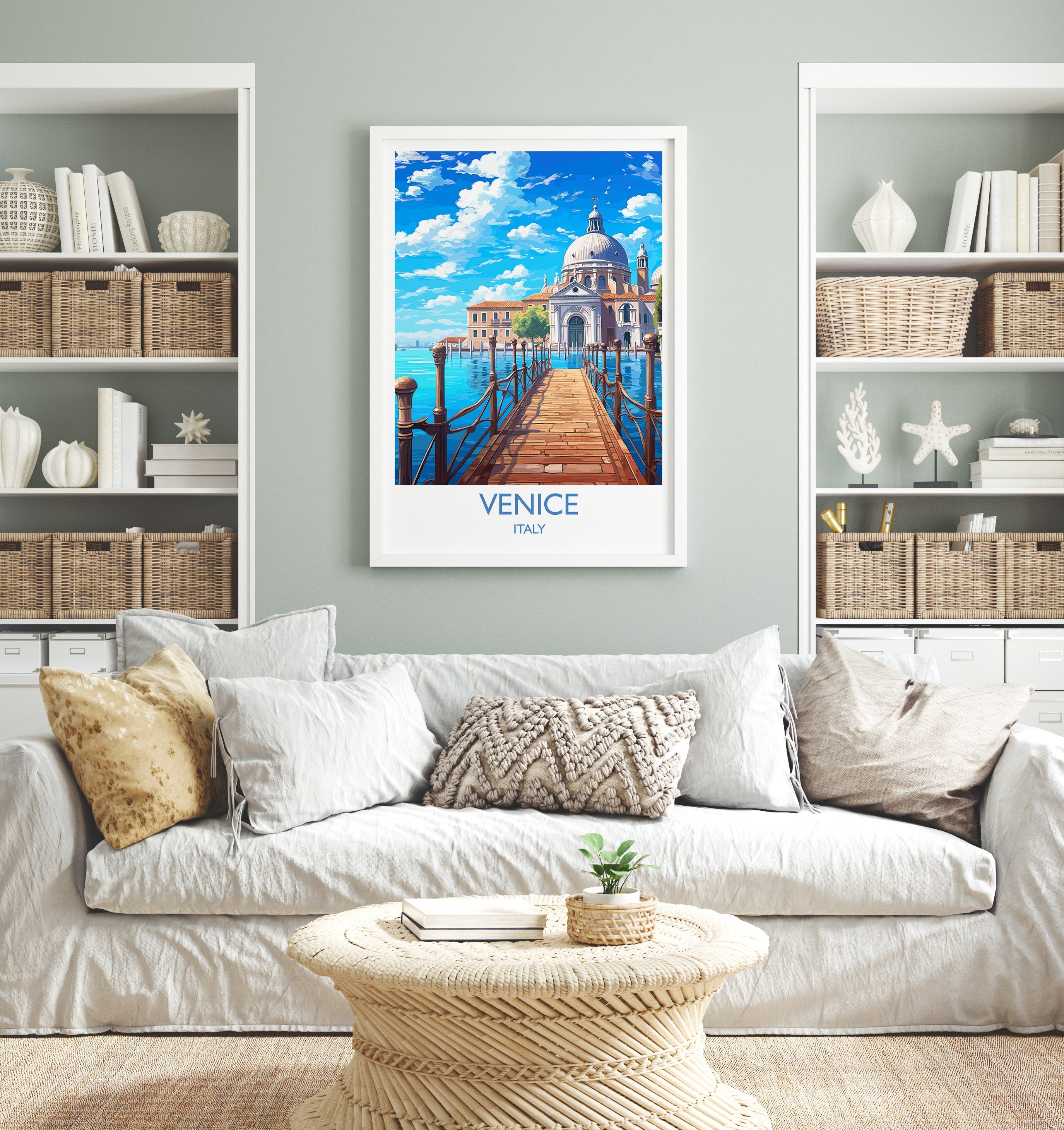 Venice Travel Print, Travel Poster of Venice, Italy, Venice Art, Venice Gift, Wall Art Print NQ Media Designs