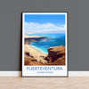 Fuerteventura Travel Print, Travel Poster of Fuerteventura , Canary Islands, Fuerteventura Gift, Wall Art Print NQ Media Designs
