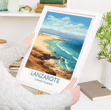 Lanzarote Travel Print, Travel Poster of Lanzarote , Canary Islands, Lanzarote Gift, Wall Art Print NQ Media Designs