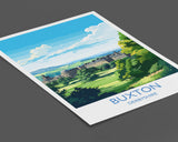 Buxton Travel Print, Travel Poster of Buxton, Buxton, Buxton Gift, Derbyshire Art NQ Media Designs