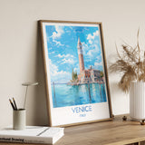 Venice Print, Travel Poster of Venice, Italy, Venice Art, Venice Gift, Wall Art Print NQ Media Designs
