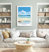 Whitesands Bay Travel Print, Travel Poster of Whitesands Bay, St Davids, Pembrokeshire Art, Whitesands Bay Gift, Wales Gift NQ Media Designs