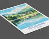 Grasmere Travel Poster, Grasmere Travel Print, England, Cumbria Art, Grasmere Gift, Lake District, Wall Art Print
