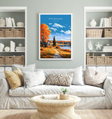 New England Print, Travel Poster of New England, USA print gift, New England Gift Art, Travel Gift NQ Media Designs