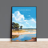 Holkham Beach Travel Print, Travel Poster of Holkham Beach, Norfolk, England, Norfolk Art, Norfolk Gift, Wall Art Print NQ Media Designs