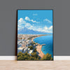 Kos Travel Poster, Travel Print of Kos, Greece Gift, Greek Islands Art, Kos Gift, Wall Art Print NQ Media Designs