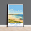 Fistral Beach Print, Travel Poster of Cornwall, England, Cornwall Art, Fistral Beach Gift, Wall Art Print NQ Media Designs