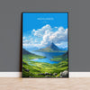 Highlands Print, Travel Poster of Highlands, Highlands Gift, Scotland, Highlands Art, Glencoe Gift, Wall Art Print NQ Media Designs
