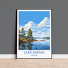 Lake Saimaa Travel Print, Lake Saimaa Travel Poster, Finland, Finland Art, Lake Saimaa Gift, Wall Art Print NQ Media Designs