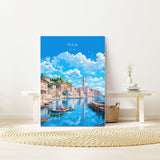 Pula Travel Print, Travel Poster of Pula, Croatia, Pula Art, Croatia Gift, Croatia Wall Art Print NQ Media Designs