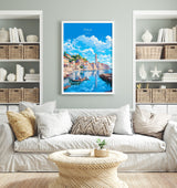 Pula Travel Print, Travel Poster of Pula, Croatia, Pula Art, Croatia Gift, Croatia Wall Art Print NQ Media Designs