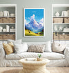 Eiger Travel Print, Travel Poster of Eiger, Switzerland, Eiger Art, Eiger Gift, Switzerland Wall Art Print