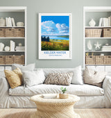 Kielder Water Travel Print, Travel Poster of Kielder Water, Kielder Water Reservoir, Kielder Water Art, Northumberland Gift, NQ Media Designs