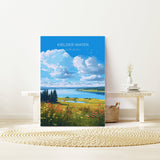 Kielder Water Travel Print, Travel Poster of Kielder Water, Kielder Water Reservoir, Kielder Water Art, Northumberland Gift NQ Media Designs