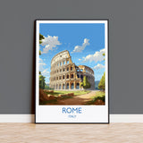 Rome Travel Print, Travel Poster of Rome, Italy Poster, Rome Gift, Rome Art, Italy Art NQ Media Designs