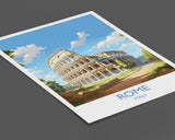 Rome Travel Print, Travel Poster of Rome, Italy Poster, Rome Gift, Rome Art, Italy Art NQ Media Designs