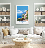 Sorrento Travel Print, Travel Poster of Sorrento, Italy Poster, Sorrento Gift, Sorrento Art, Italy Art Travel Gift NQ Media Designs