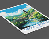 Hebden Bridge Travel Print, Travel Poster of Hebden Bridge, Hebden Bridge, Hebden Bridge Gift, Yorkshire Art, NQ Media Designs
