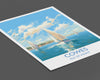 Cowes Print, Travel Poster of Cowes, Cowes Gift, Cowes Art, Sailing Art, Isle of Wight Gift,