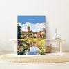 Hexham Travel Print, Travel Poster of Hexham, Northumberland, Hexham Gift, Northumberland Art,