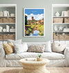 Hexham Travel Print, Travel Poster of Hexham, Northumberland, Hexham Gift, Northumberland Art,