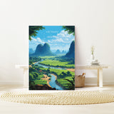 Vietnam Print, Travel Poster of Vietnam, Asia, Vietnam Art, Vietnam Gift, Wall Art Print NQ Media Designs