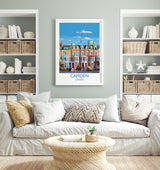 Camden Travel Poster, Travel Print of Camden, London Poster, Camden Gift, Camden Art, London Art UK Travel Gift NQ Media Designs