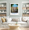 Kensington Travel Poster, Travel Print of Kensington, London Poster, Kensington Gift, Kensington Art, London Art UK Travel Gift