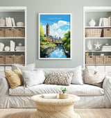 Manchester Travel Poster, Travel Print of Manchester, Lancashire, Manchester Gift, Manchester Art, Lancashire Poster NQ Media Designs