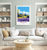 Provence Print, Travel Poster of Provence, France, Provence Gift, France Wall Art, Travel Gift NQ Media Designs