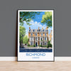 Richmond Travel Poster, Travel Print of Richmond, London Poster, Richmond Gift, Richmond Art, London Art UK Travel Gift
