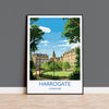 Harrogate Travel Print, Travel Poster of Harrogate, Harrogate, Harrogate Gift, Yorkshire Art,