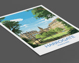 Harrogate Travel Print, Travel Poster of Harrogate, Harrogate, Harrogate Gift, Yorkshire Art, NQ Media Designs