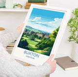 Buxton Travel Print, Travel Poster of Buxton, Buxton, Buxton Gift, Derbyshire Art NQ Media Designs