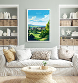 Buxton Travel Poster, Travel Print of Buxton, Buxton, Buxton Gift, Derbyshire Art NQ Media Designs