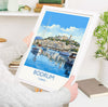 Bodrum Travel Print, Travel Poster of Bodrum, Turkey Poster, Bodrum Gift, Bodrum Art, Turkey Art