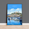 Bodrum Travel Poster, Travel Print of Bodrum, Turkey Poster, Bodrum Gift, Bodrum Art, Turkey Art