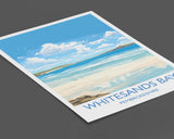 Whitesands Bay Travel Print, Travel Poster of Whitesands Bay, St Davids, Pembrokeshire Art, Whitesands Bay Gift, Wales Gift NQ Media Designs