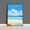 Whitesands Bay Travel Poster, Travel Print of Whitesands Bay, St Davids, Pembrokeshire Art, Whitesands Bay Gift, Wales Gift