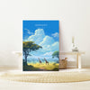 Serengeti Travel Print, Travel Poster of Serengeti, National Park, Serengeti Gift, Tanzania Art, Travel Gift