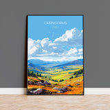 Cairngorms Travel Poster, Travel Print of Cairngorms , Scotland Gift, Cairngorms Art Gift, Scottish Highlands NQ Media Designs