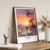 Kenya Travel Print, Travel Poster of Kenya, Kenya Gift, Kenya Sunset Africa, Africa Art Gift, Wall Art Print