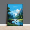 Yosemite Print, Travel Poster of Yosemite, National Park Art, Yosemite National Park Gift, Colorado, USA, Travel Gift NQ Media Designs