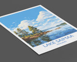Lake Saimaa Travel Print, Lake Saimaa Travel Poster, Finland, Finland Art, Lake Saimaa Gift, Wall Art Print NQ Media Designs