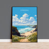 Cornwall Travel Print, Travel Poster of Cornwall, England, Cornwall Art, Cornwall Gift, Wall Art Print