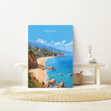 Antalya Travel Poster, Travel Print of Antalya, Turkey Poster, Antalya Gift, Antalya Art, Turkey Art NQ Media Designs