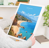 Antalya Travel Poster, Travel Print of Antalya, Turkey Poster, Antalya Gift, Antalya Art, Turkey Art NQ Media Designs