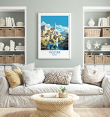 Mostar Travel Print, Travel Poster of Mostar, Bosnia Poster, Mostar Gift, Mostar Art, Bosnia Art NQ Media Designs