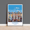 Camden Travel Poster, Travel Print of Camden, London Poster, Camden Gift, Camden Art, London Art UK Travel Gift NQ Media Designs