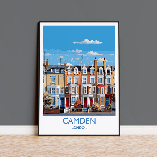Camden Travel Poster, Travel Print of Camden, London Poster, Camden Gift, Camden Art, London Art UK Travel Gift